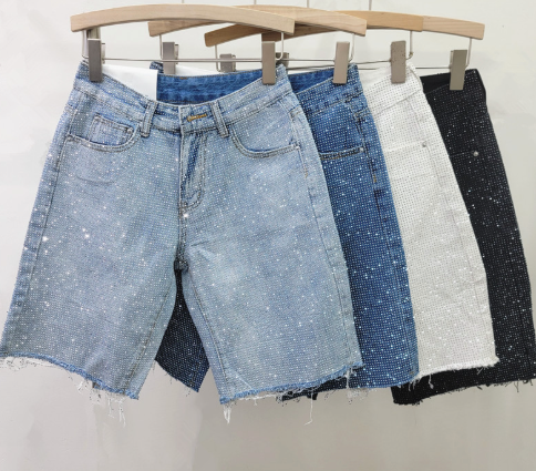 Shann | Glitter Spijker Korte Broek voor Dames