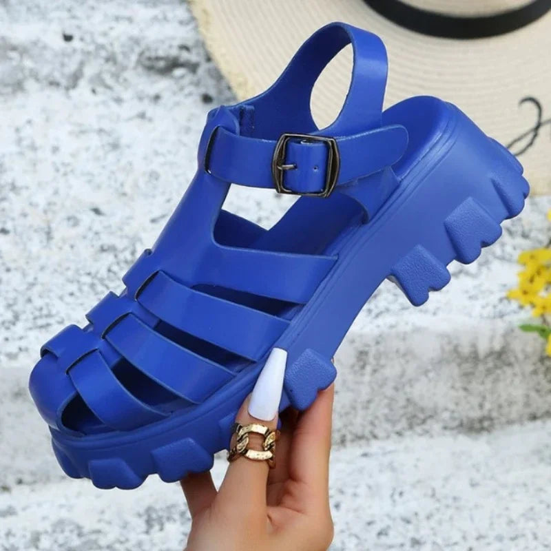 Vintage Look Sandalen met Comfortabele Pasvorm