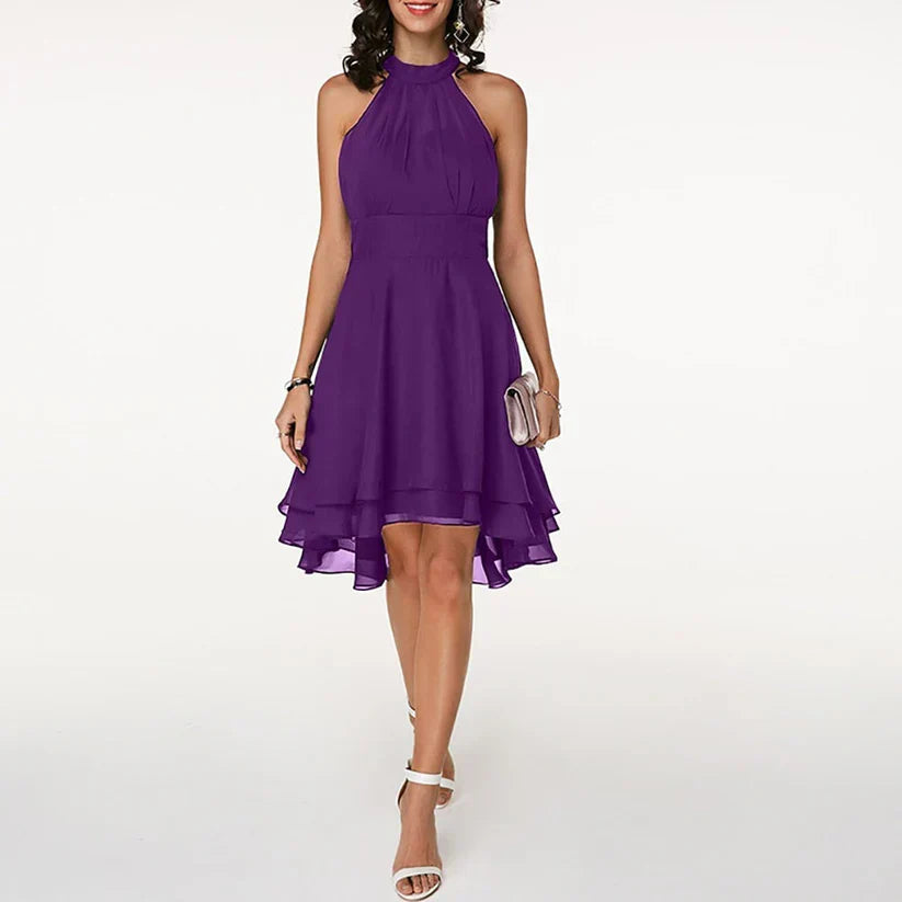 Jalina | Elegante Halter Cocktail Jurk