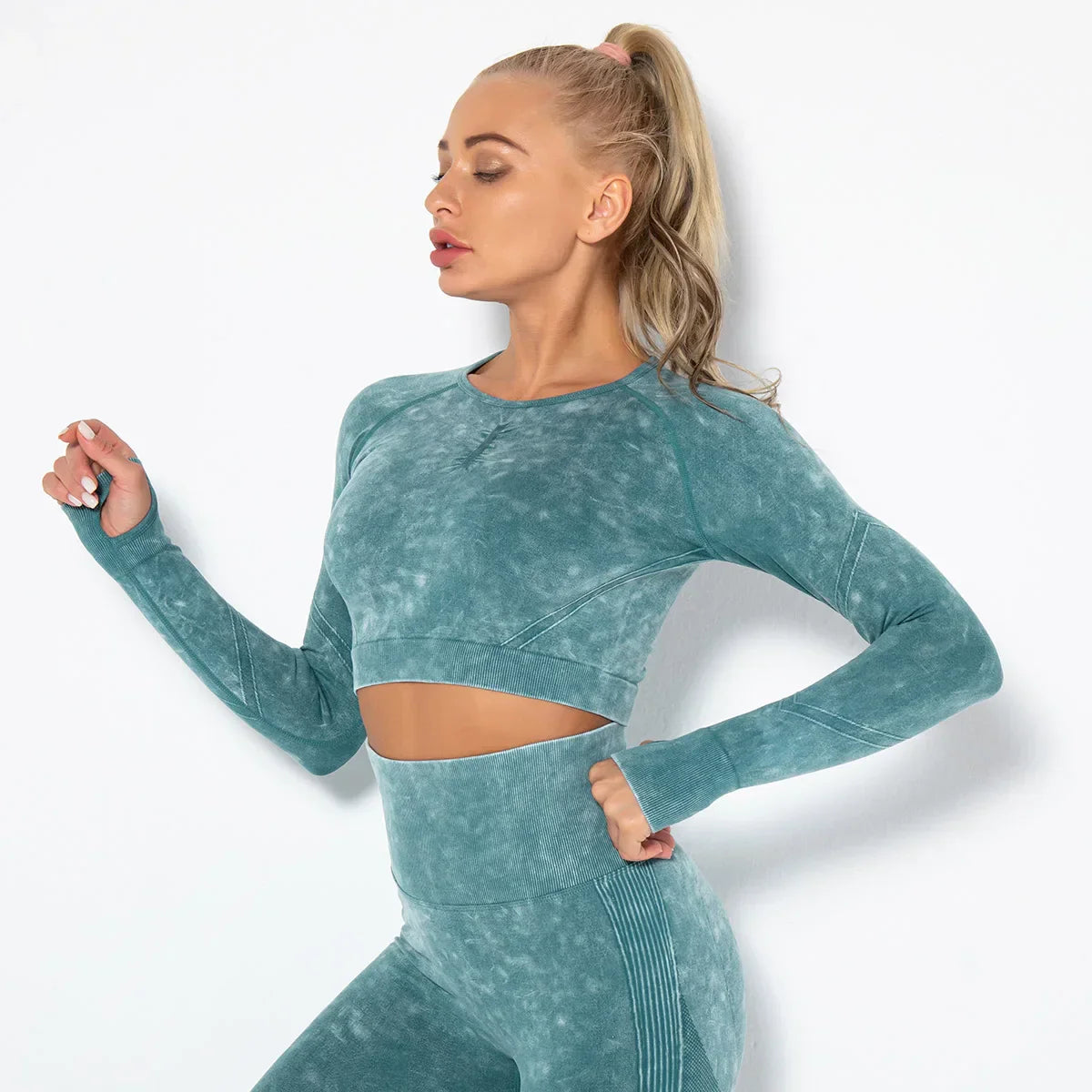 Aurora | Sportset Dames – Legging & Cropped Top