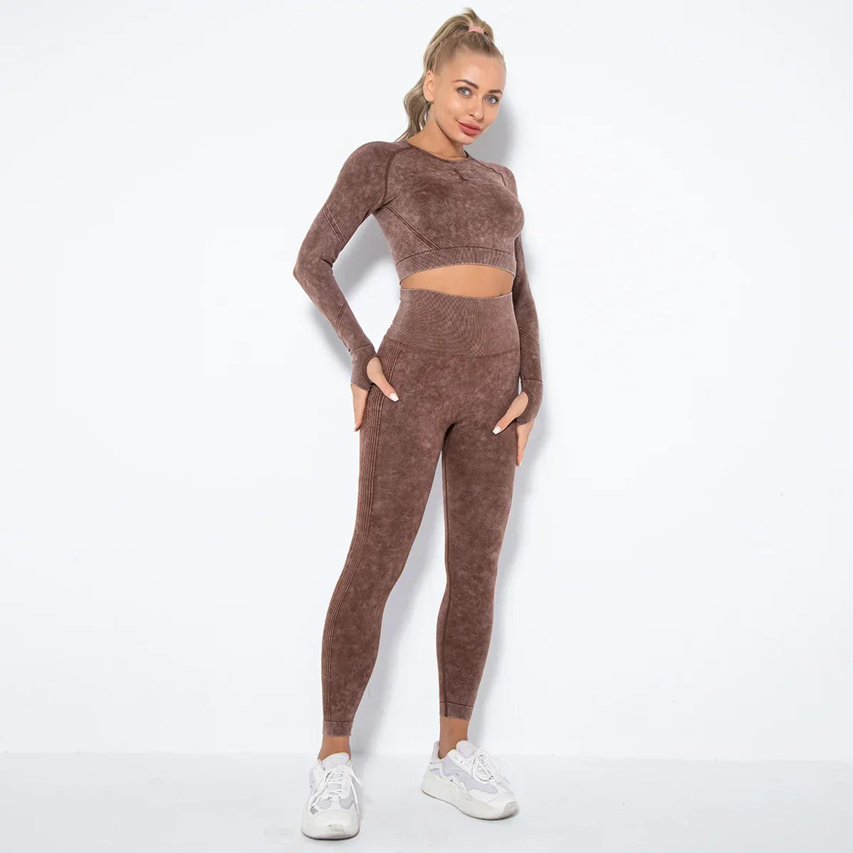 Aurora |  Sportset Dames – Legging & Cropped Top