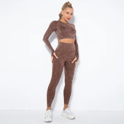 Aurora |  Sportset Dames – Legging & Cropped Top