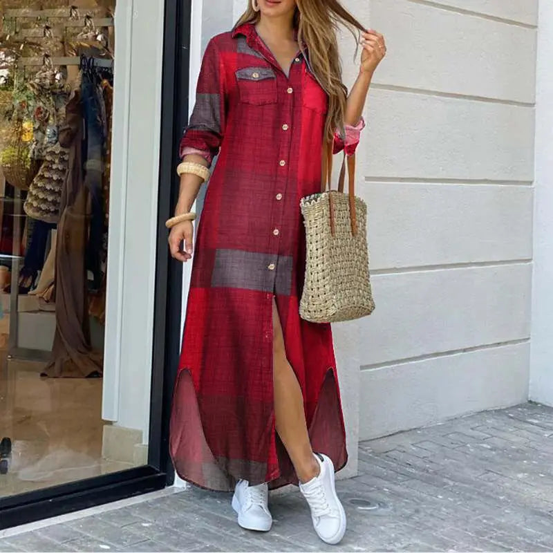Kaiya | Maxi Blouse Jurk voor Dames