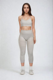Leandra | Dames Sportlegging - High Waist met Ribbel Ontwerp