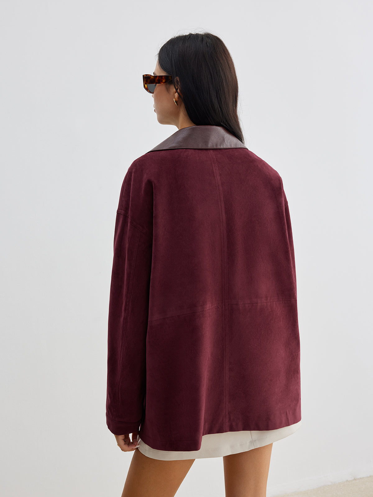 Surila |Casual Suede Jas Dames - Lange Mouwen, Regular Fit