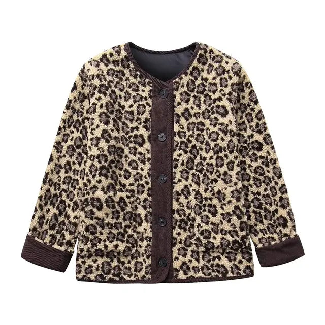 Minte | Oversized Luipaardprint Dames Vest