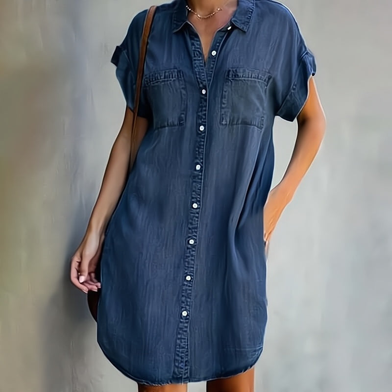 Stijlvolle Denim Jurk voor Dames