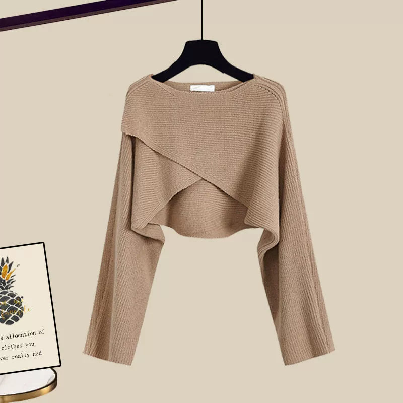 Jannika | Comfy Driedelige Set Dames - Blouse, Broek en Trui met Elegante Pasvorm