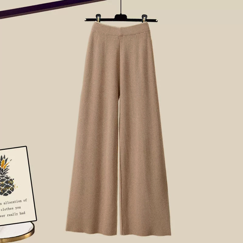Jannika | Comfy Driedelige Set Dames - Blouse, Broek en Trui met Elegante Pasvorm