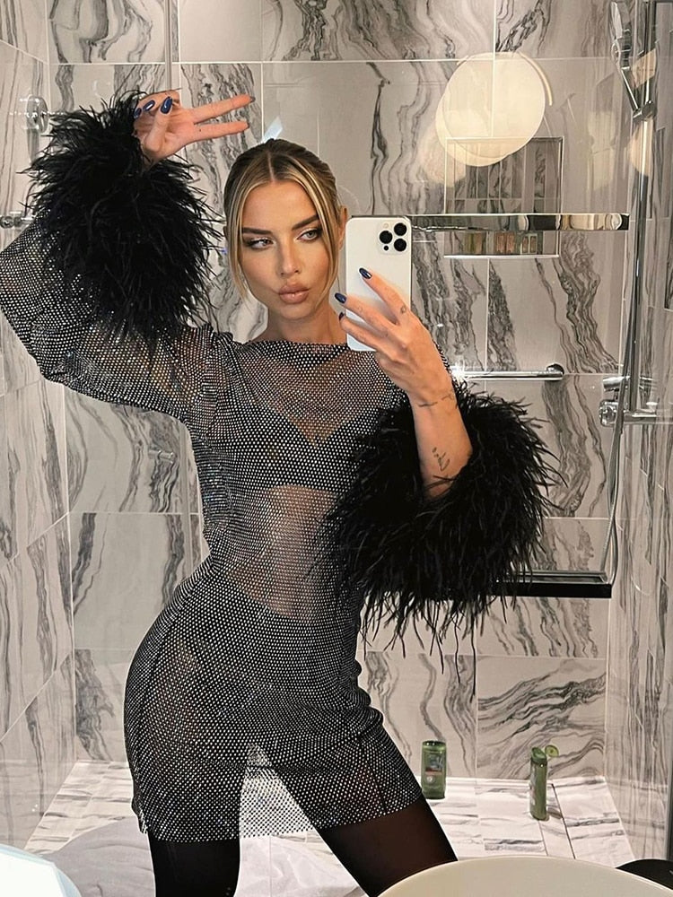 Wendy | Avondjurk Dames - Elegante Mesh Details, Perfect voor Avonden en Feesten 4