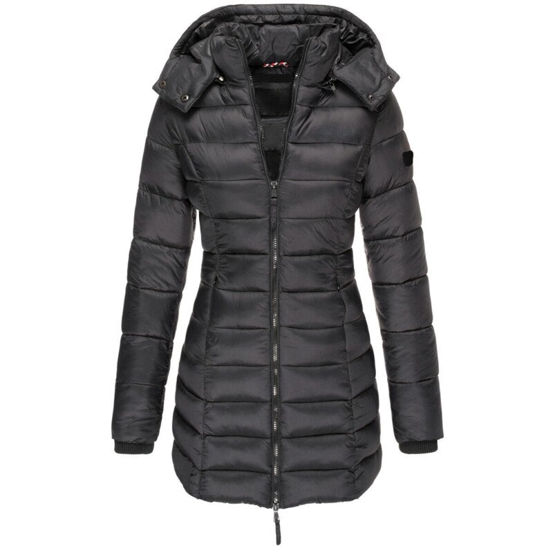 Melano | Dames Lange Donsjas Winter - Hoogwaardige Isolatie met Capuchon