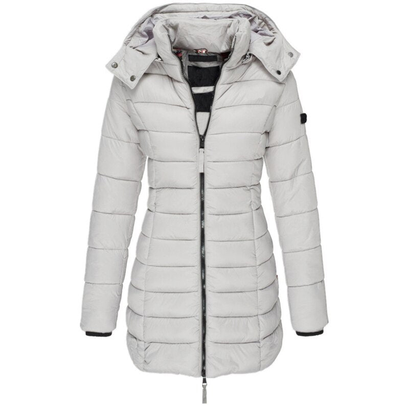 Melano | Dames Lange Donsjas Winter - Hoogwaardige Isolatie met Capuchon