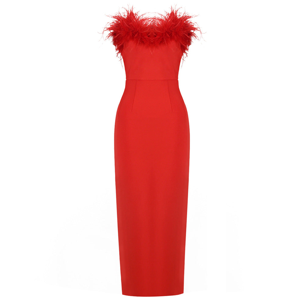 Wendy | Feestjurk Dames - Mouwloze Bodycon met Off-Shoulder, Zwart 3