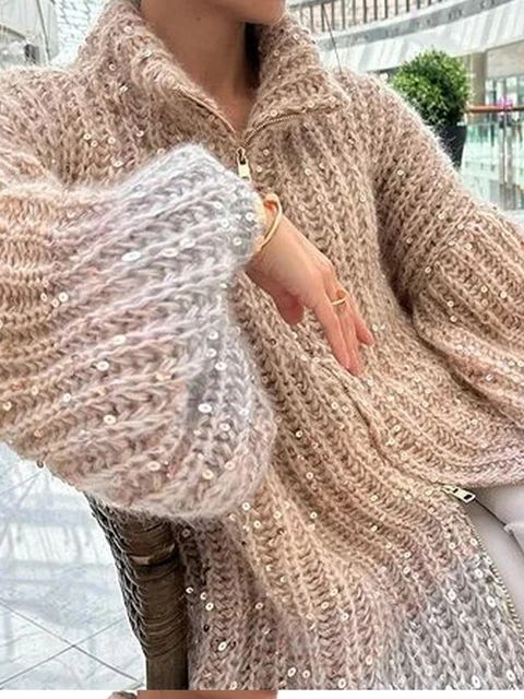 Eryka | Oversized Glinsterend Vest voor Dames – Longline & Elegant