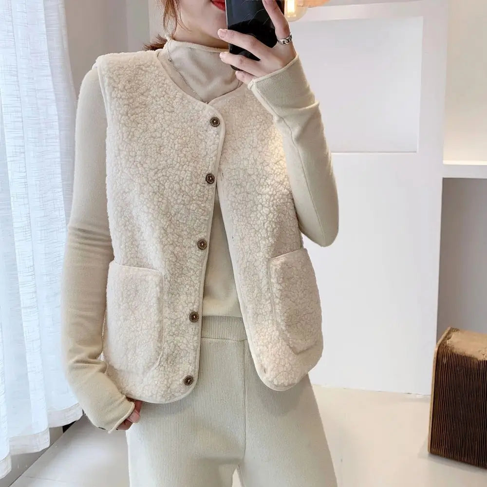 Stijlvolle Teddy Bodywarmer voor Vrouwen – Warm & Modieus