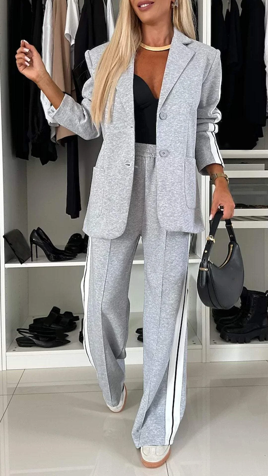 Donna | Trendy Trainingspak met Blazer en Broek