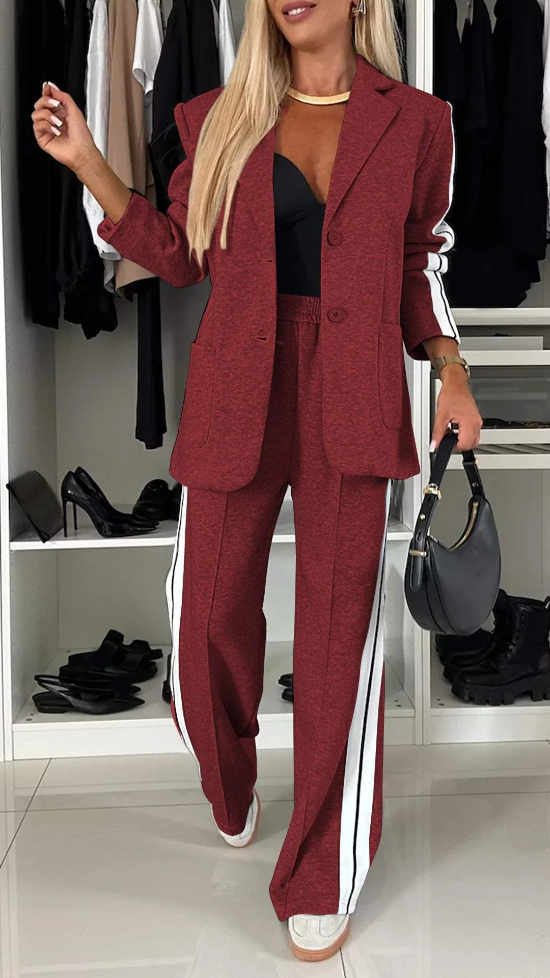 Donna | Trendy Trainingspak met Blazer en Broek