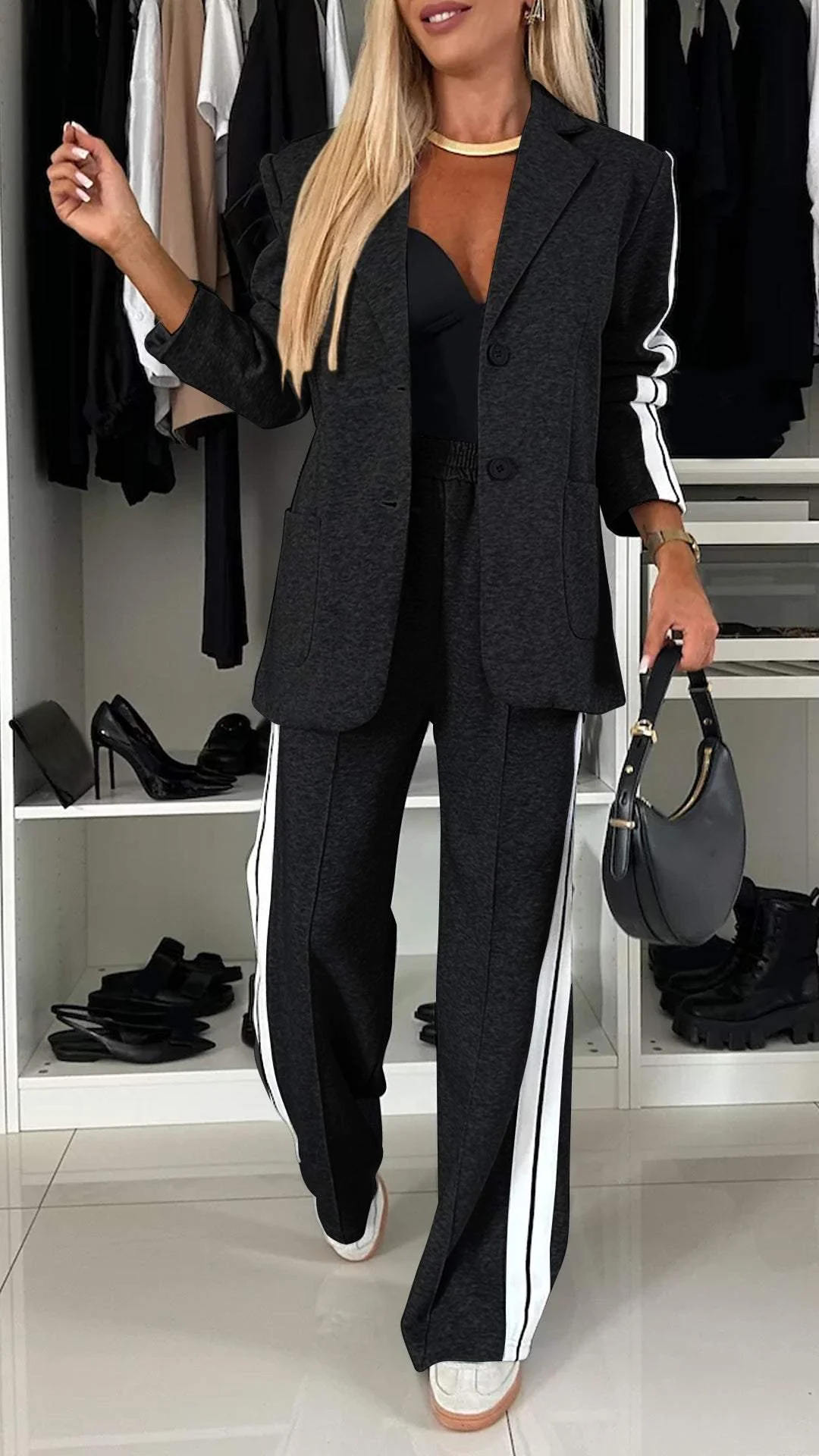 Donna | Trendy Trainingspak met Blazer en Broek