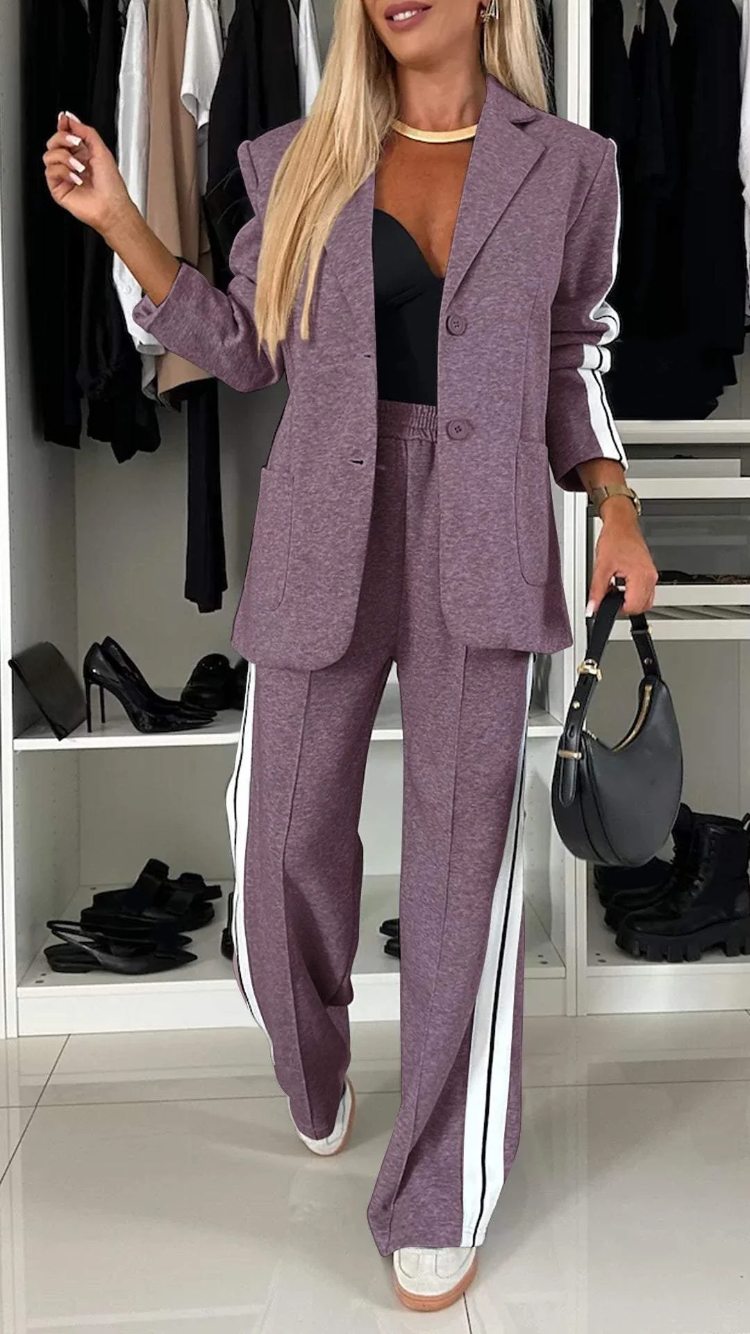 Donna | Trendy Trainingspak met Blazer en Broek