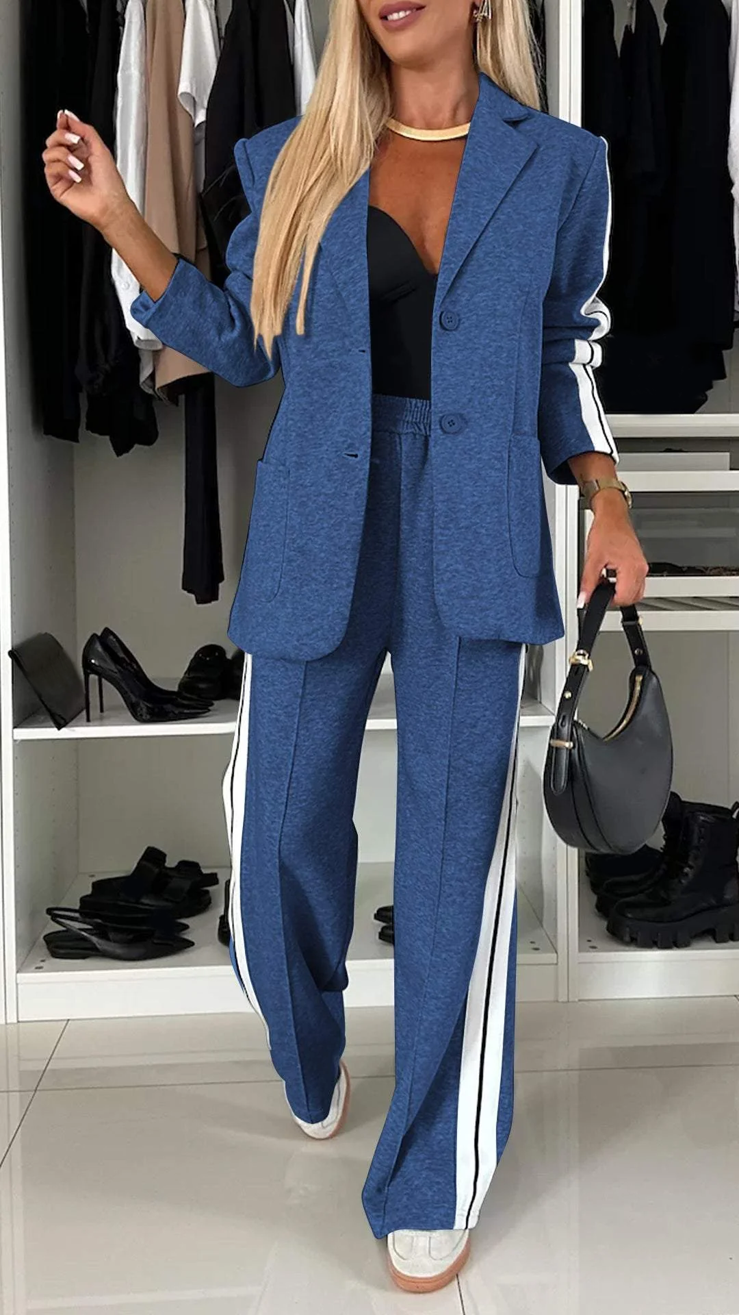Donna | Trendy Trainingspak met Blazer en Broek
