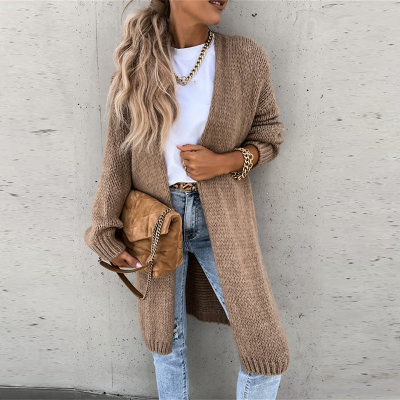Sofia | Casual Gebreid Lang Dames Vest