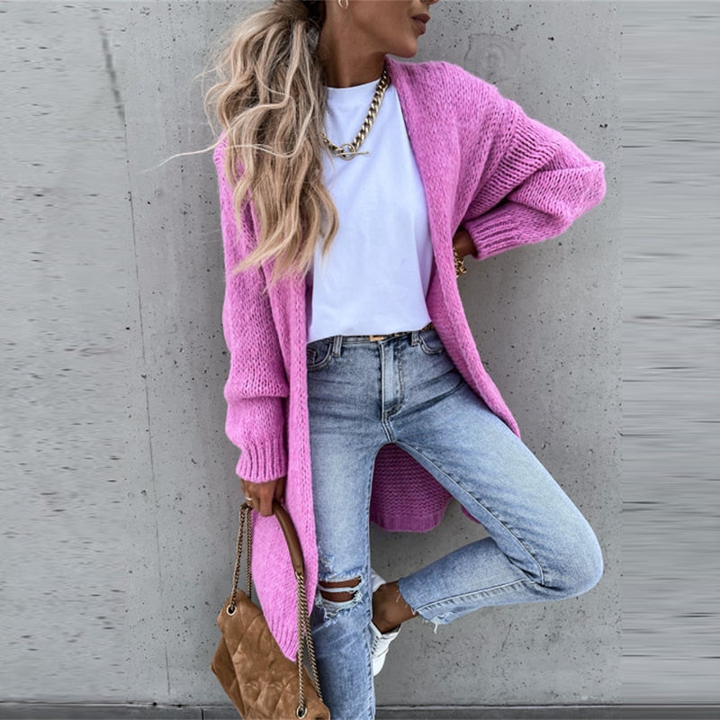 Sofia | Casual Gebreid Lang Dames Vest