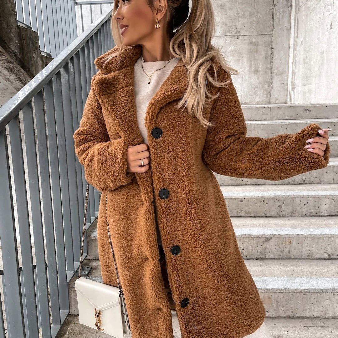 Clementine | Luxe Teddy Fleece Winterjas Dames - Casual Style