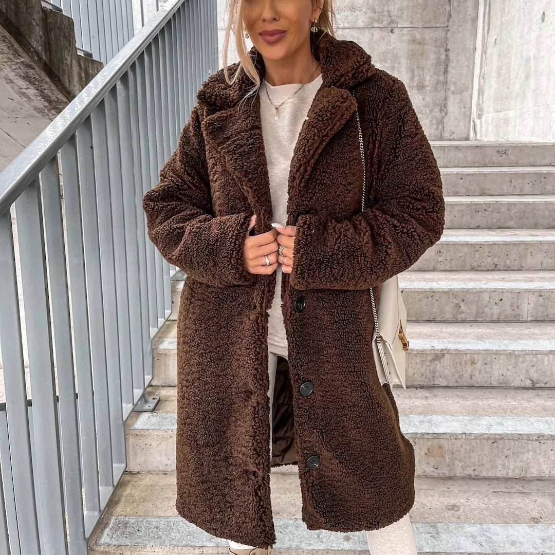 Clementine | Luxe Teddy Fleece Winterjas Dames - Casual Style