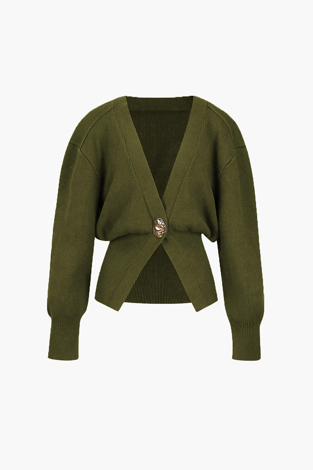 Dames Elegant Vest met Gouden Knopen – Zacht & Stijlvol