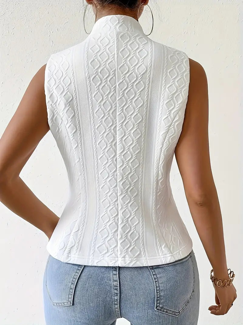 Elegante Chique Mouwloze Blazer