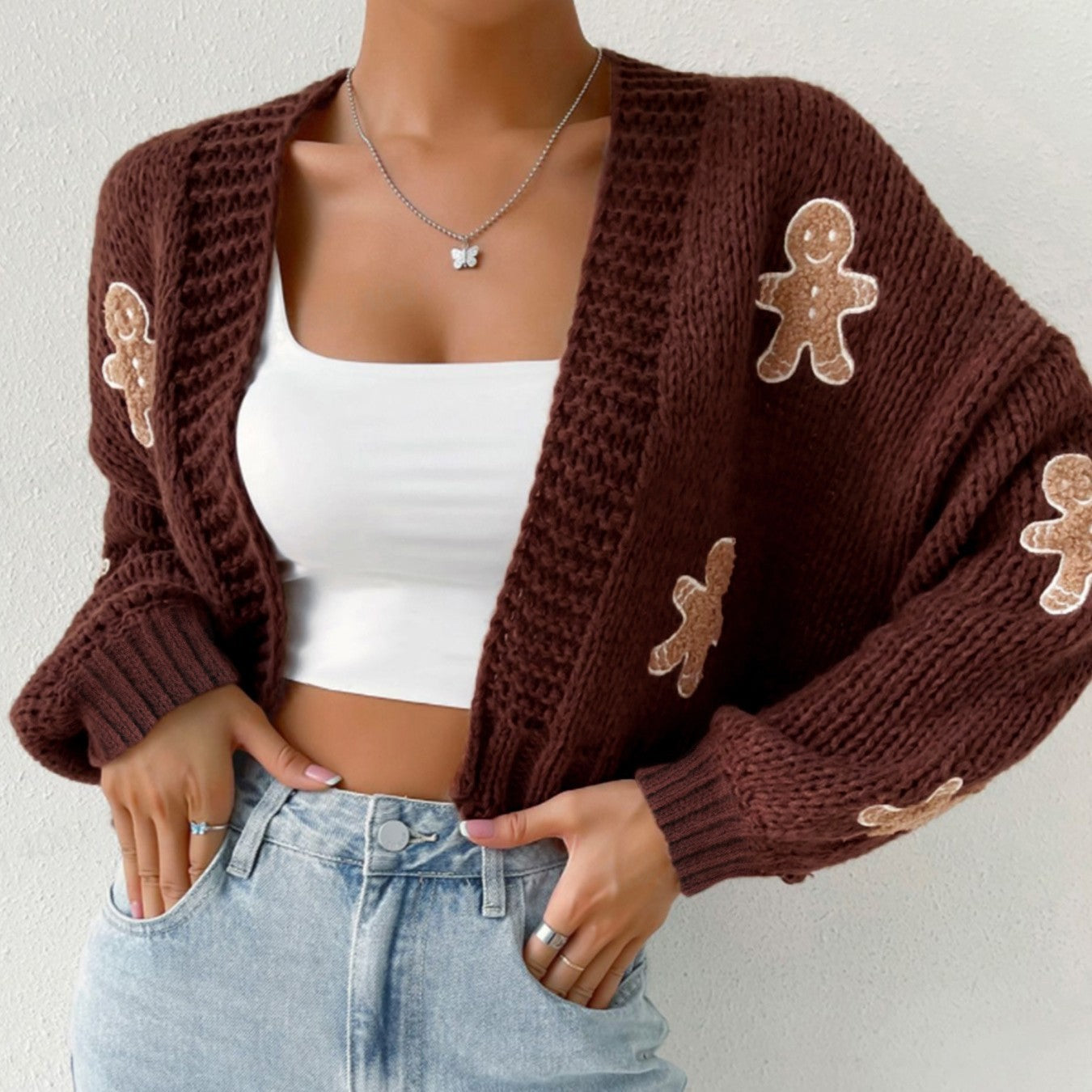 Gebreiden Cropped Vest