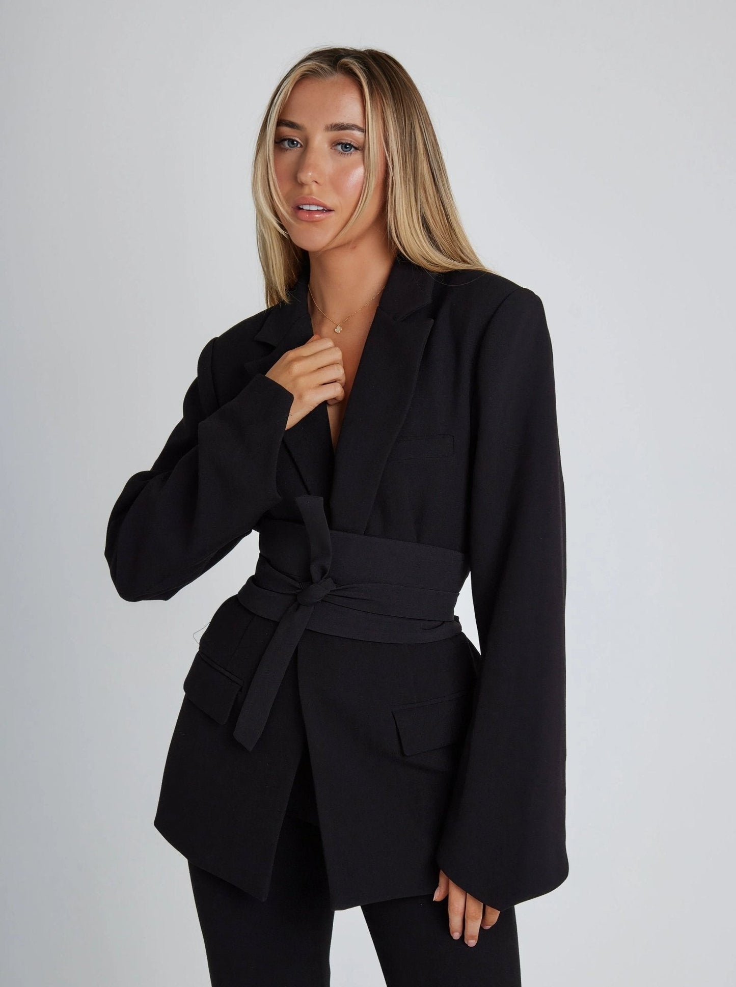 Lua | Blazer met Ceintuur