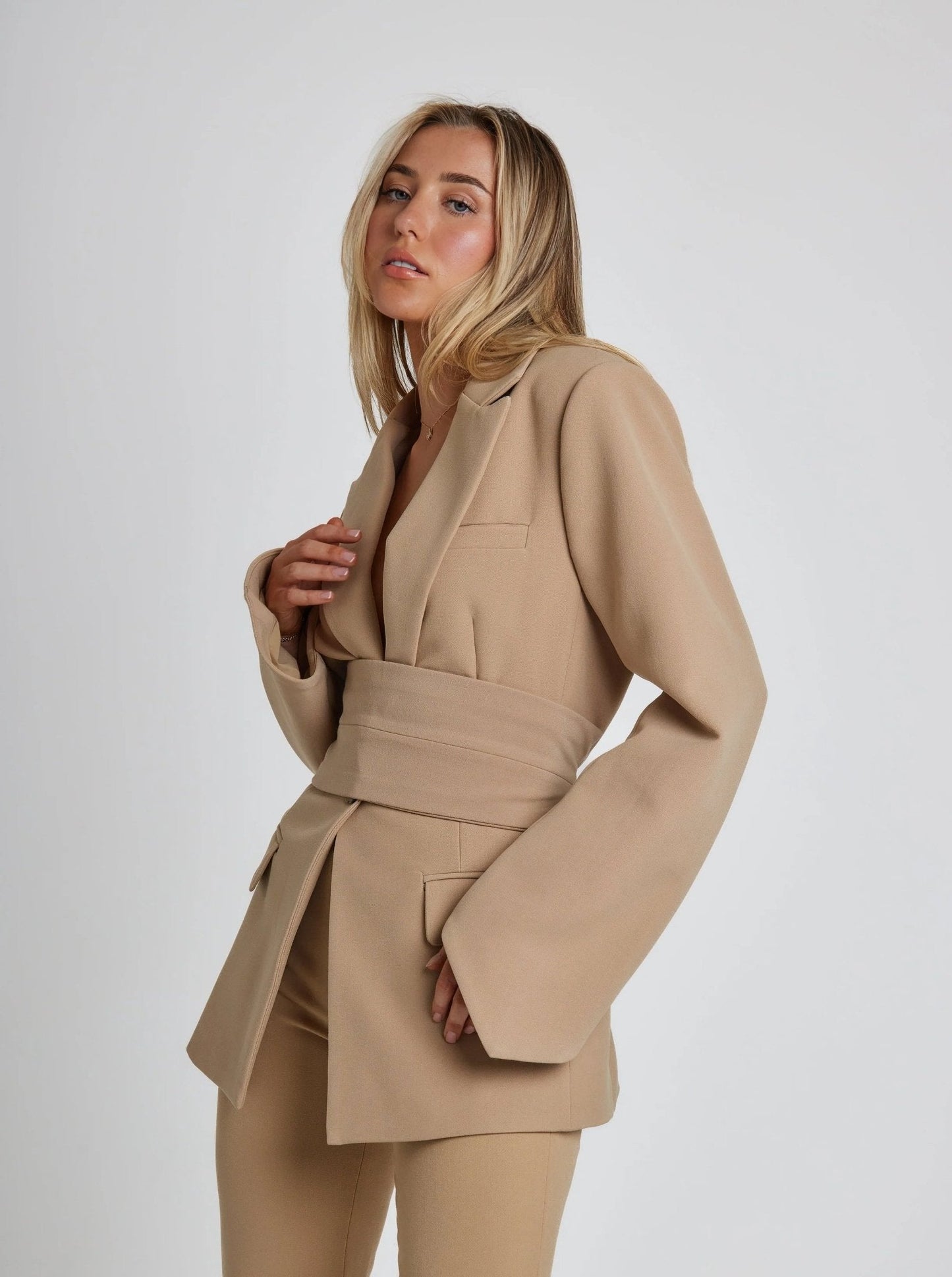 Lua | Blazer met Ceintuur