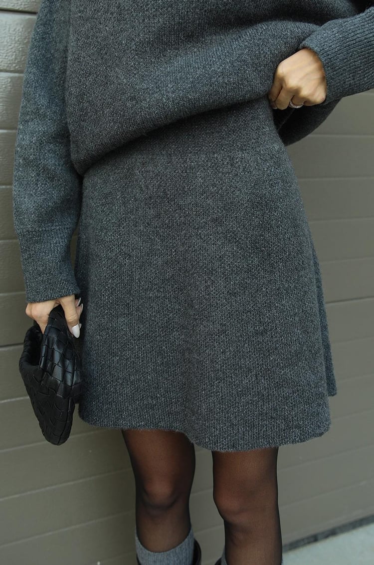 Violet | Gebreide set met Top en Rok