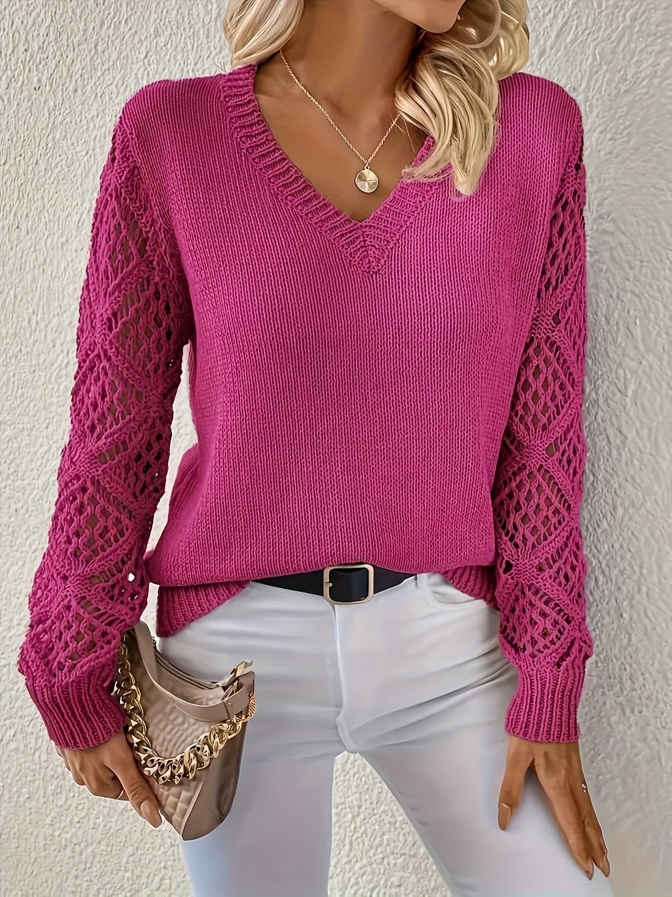 Catto | Trendy Trui voor Dames met V-hals