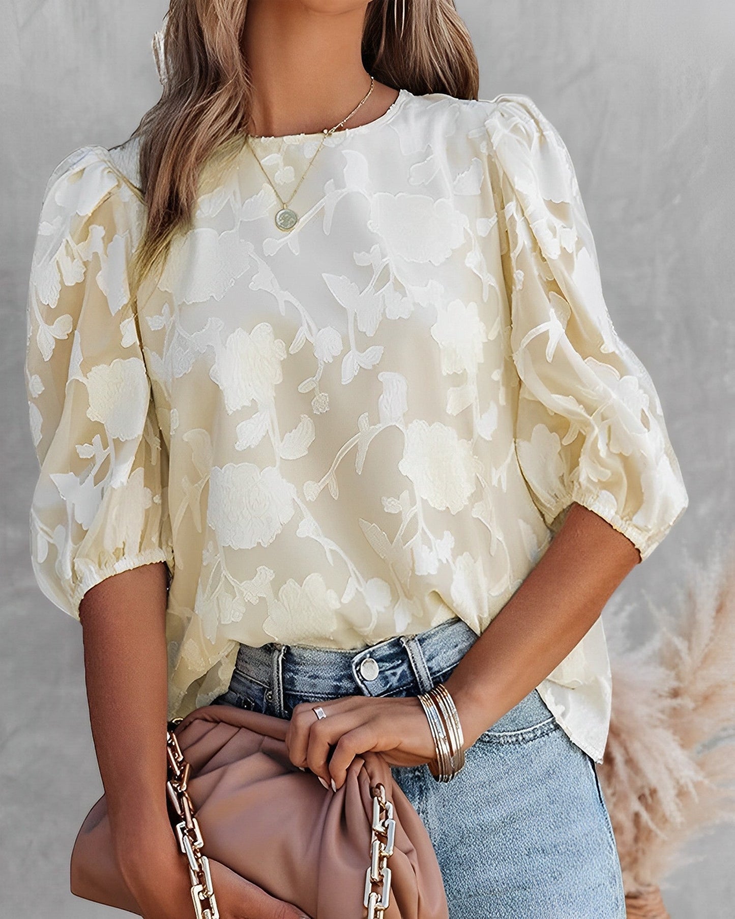 Gratia | Dames Blouse met Bloemenprint en Elegant Design