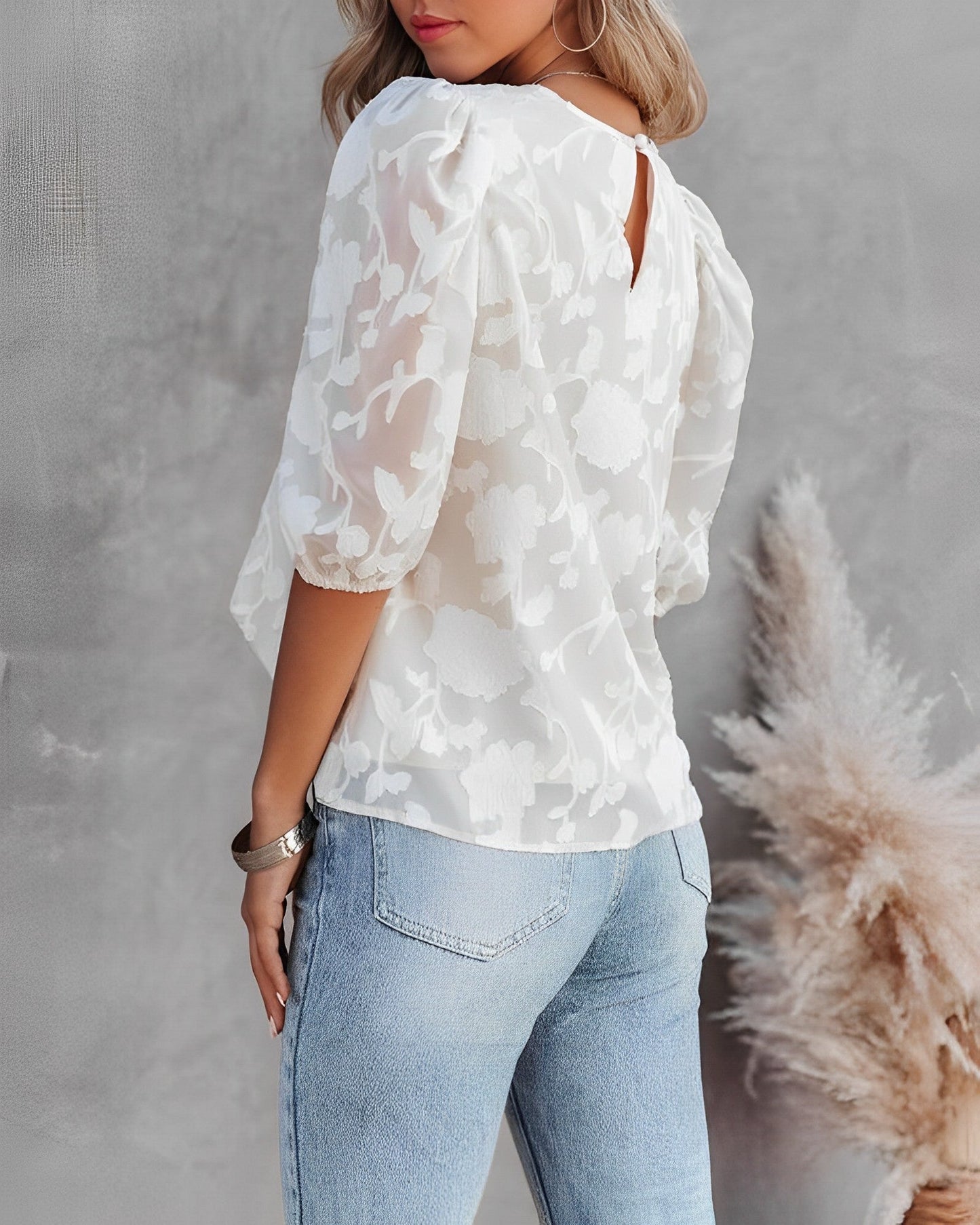 Gratia | Dames Blouse met Bloemenprint en Elegant Design