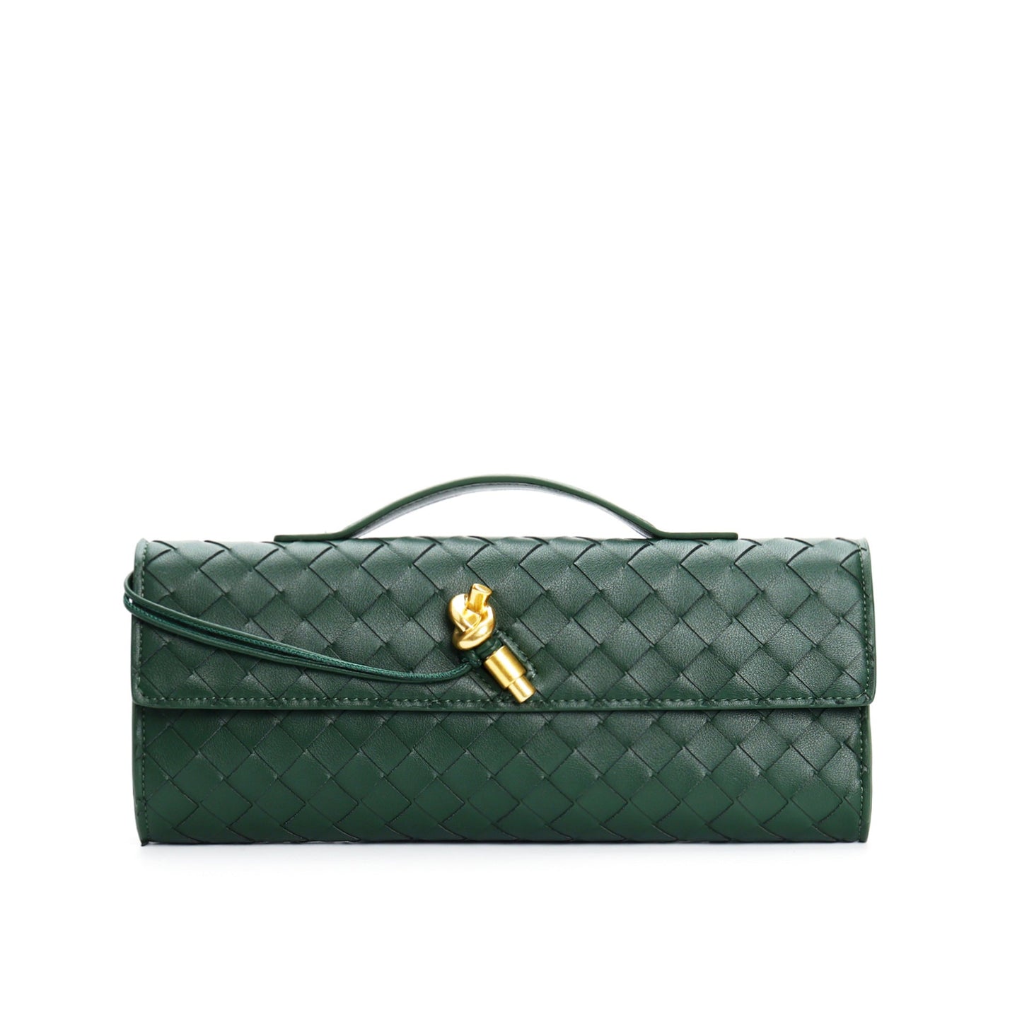 Leora | Luxe Schoudertas - Woven Clutch
