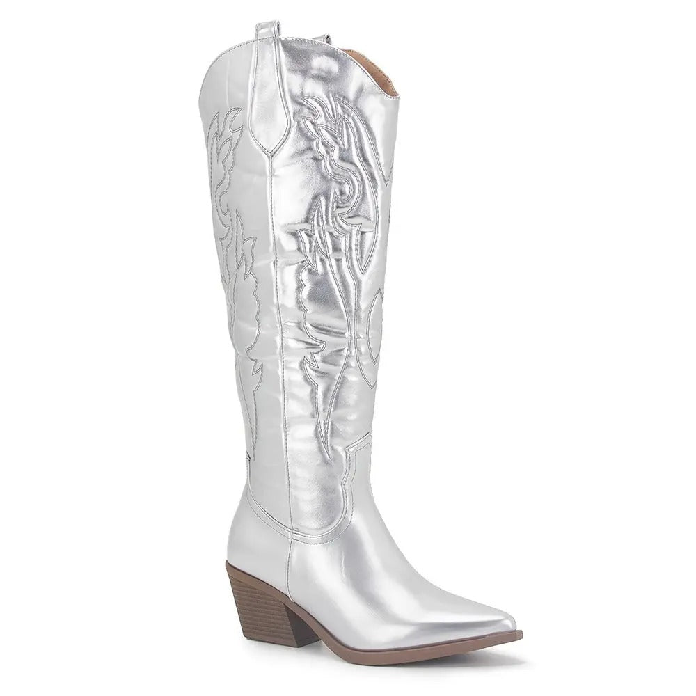 Dieke | Western Stijl Kunstleren Cowboylaarzen