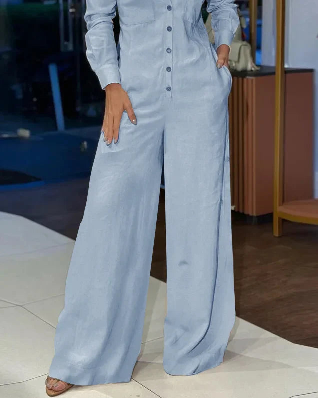 Morey |Casual jumpsuit met Lange Mouw