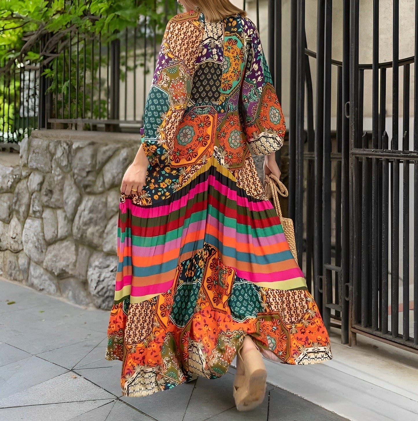 Logan | Boho-Chic - Elegante Bohemian Maxi Jurk