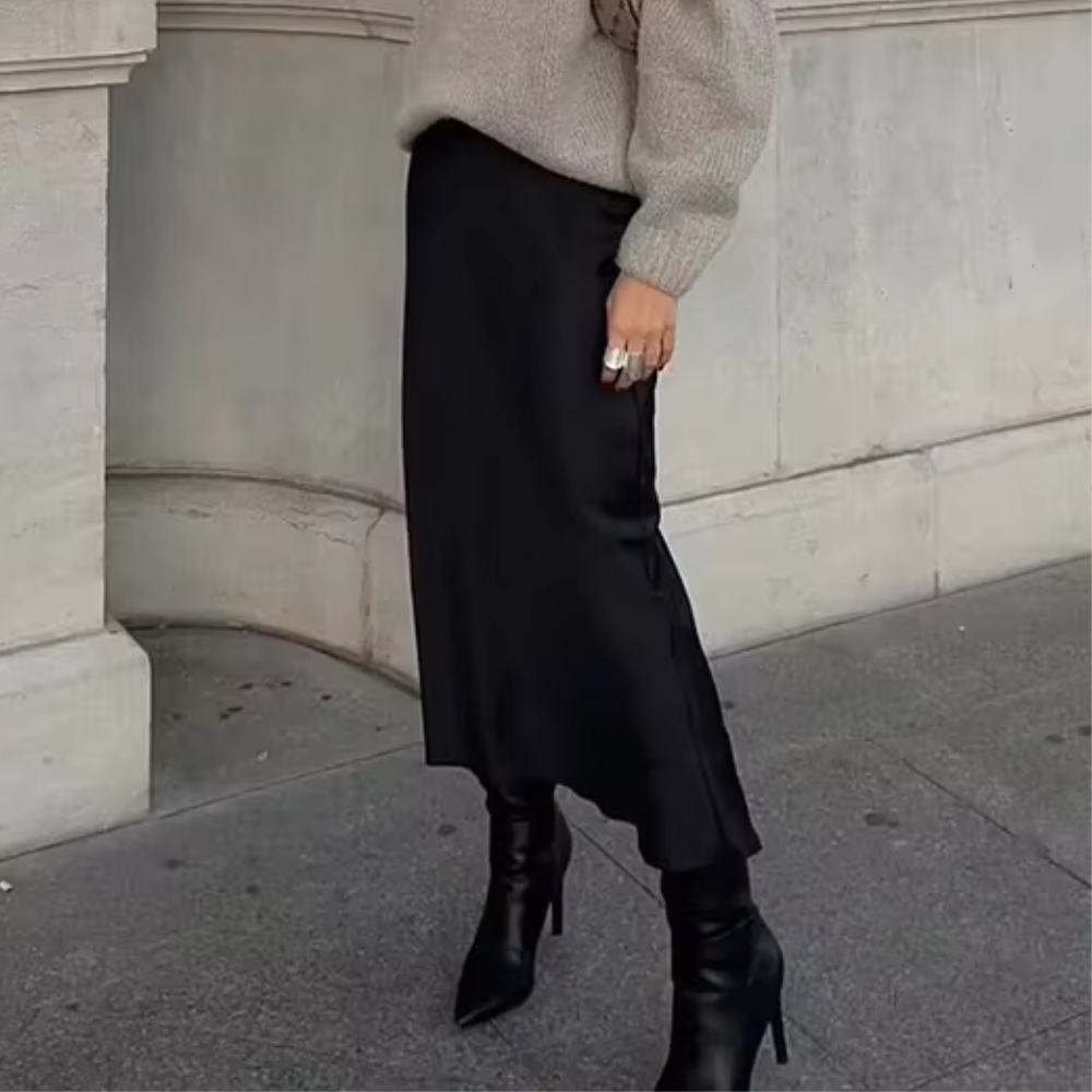 Alvy | Hoge Taille Midi-Rok