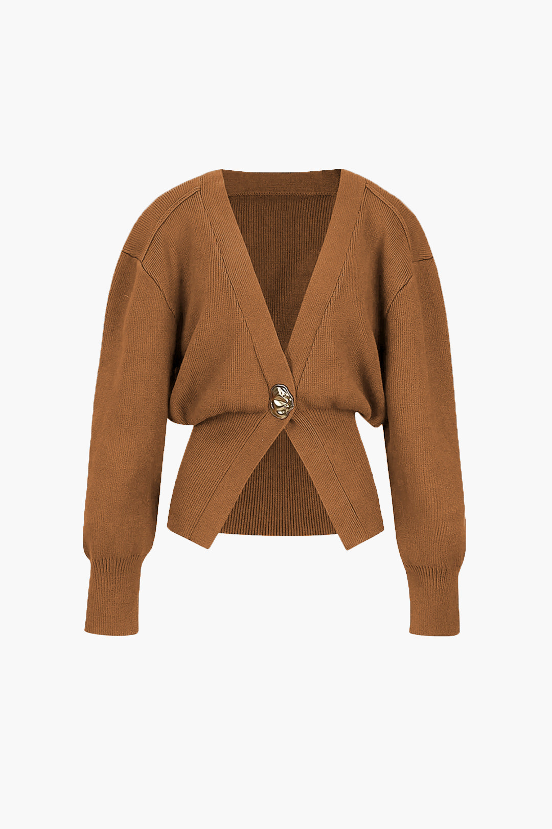 Dames Elegant Vest met Gouden Knopen – Zacht & Stijlvol