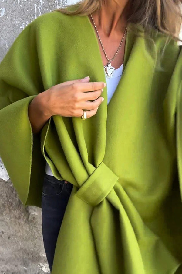 Alisa | Modieuze Dames Cape Shawl – Tussenjas met Elegante Open Stijl
