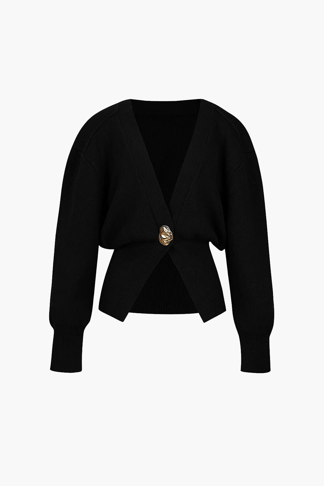 Dames Elegant Vest met Gouden Knopen – Zacht & Stijlvol