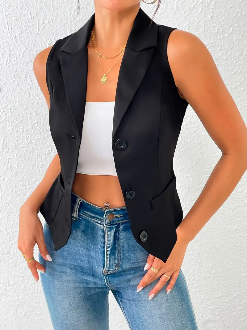 Anic | Elegant Dames Gilet – Getailleerd Model & Verstelbaar