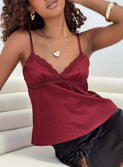 Malou | Trendy Zomertop Met Kant