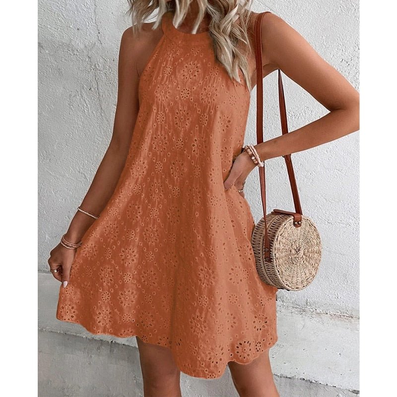 Jo-Ann | Halter Midi Jurk