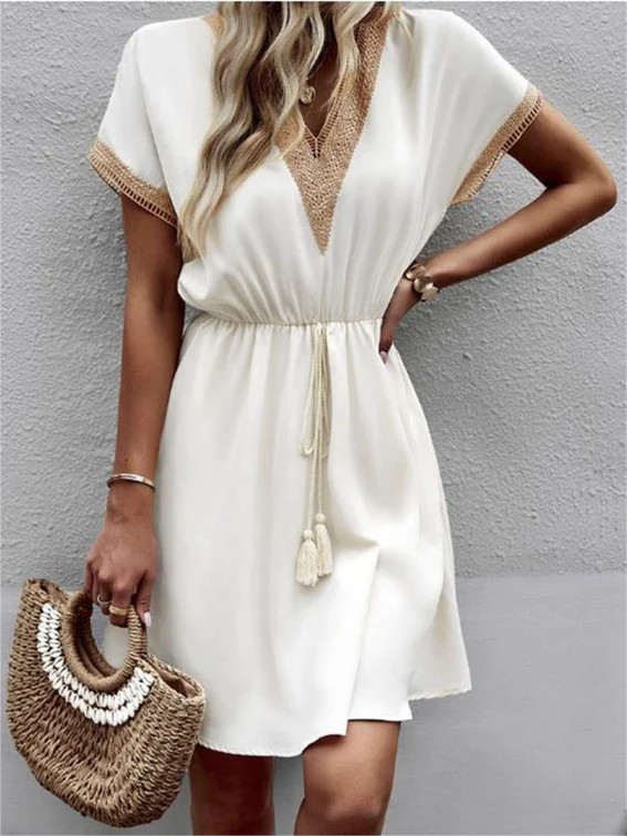Bohemian Stijl Midi Jurk voor Dames – Comfort & Trendy