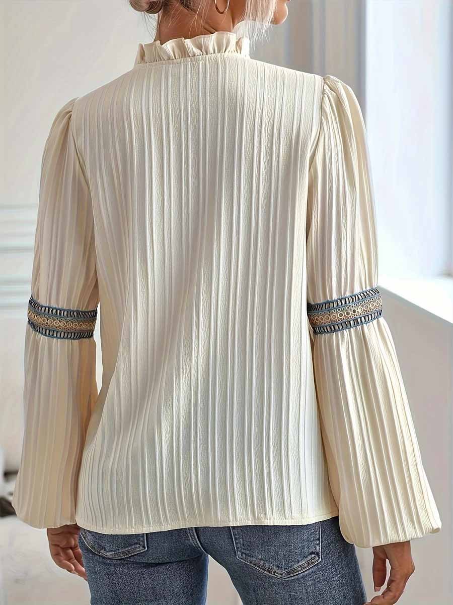 Lang Mouw Shirt met V Hals